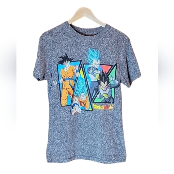 Men's Dragon Ball Z (DBZ) Gray Short Sleeved  T-Shirt Size: Small TOEI Animation - Picture 2 of 5